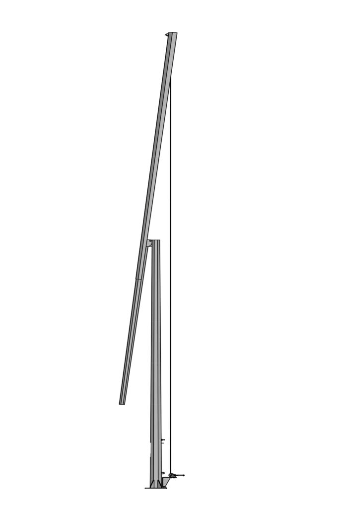 Mid hinged poles_AKM | Zincometal